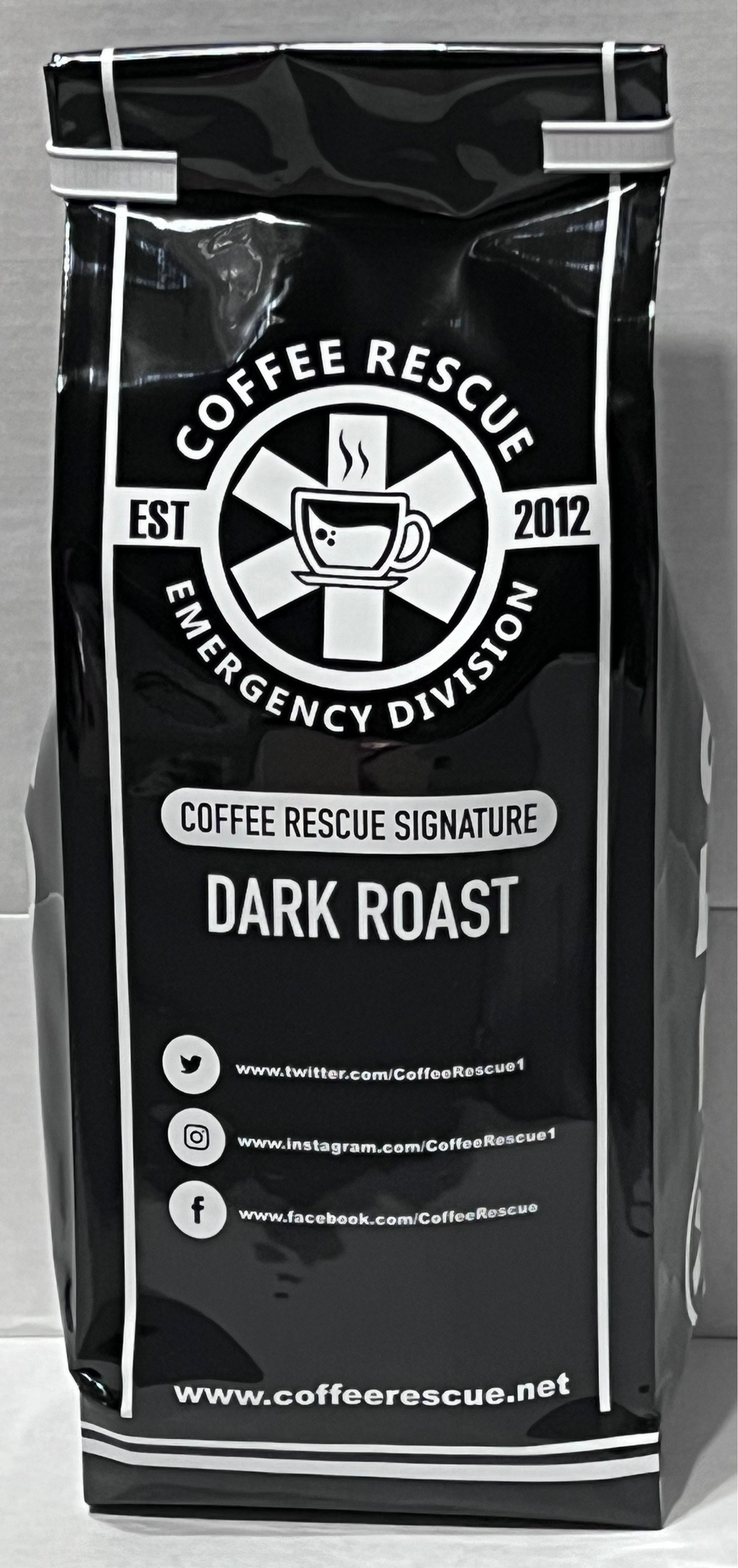 Coffee Rescue Dark Roast, Organic, Fair Trade Coffee, 12 Ounce Bag