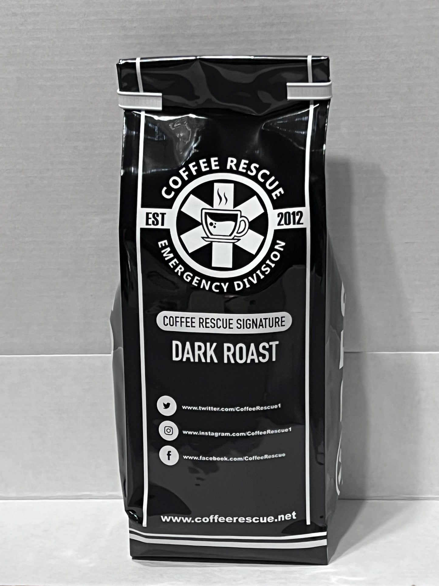 Coffee Rescue Dark Roast, Organic, Fair Trade Coffee, 12 Ounce Bag